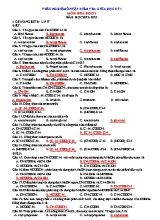 Trắc nghiệm ôn tập kiểm tra giữa học kì 1 Hóa học Lớp 12 - Năm học 2022-2023 (Có đáp án)